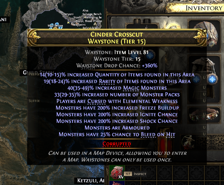 poe 2 rare waystone